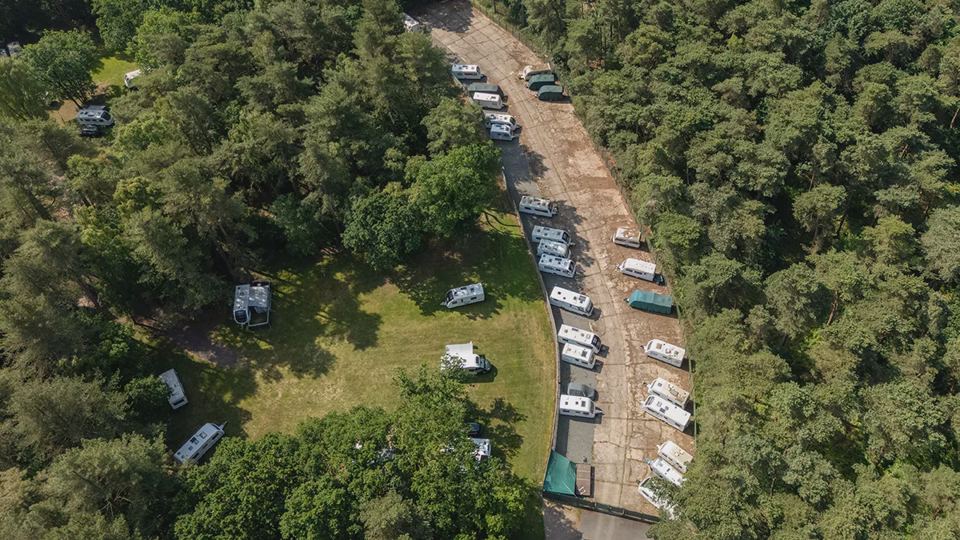 Site from above in the forest