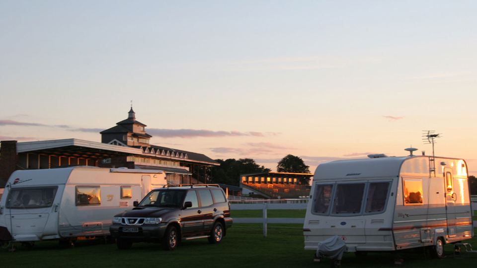 Evening at the racecourse pitches