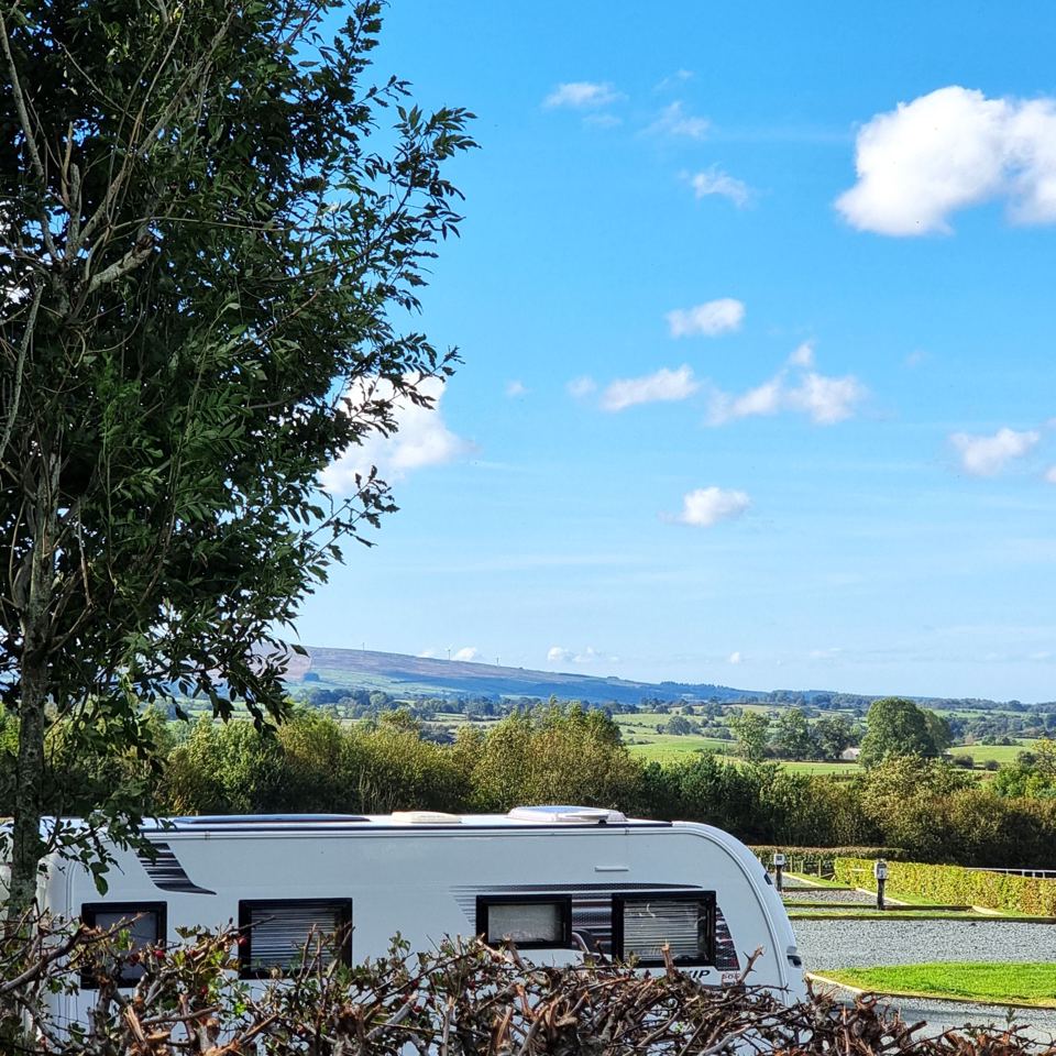 Pitch with views over the Dales