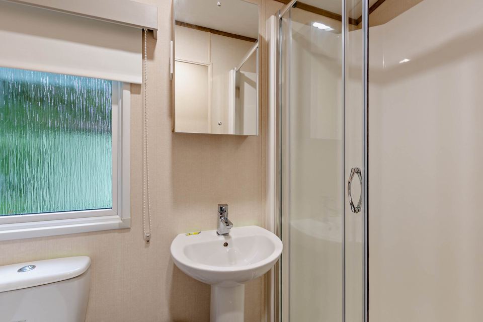 Caravan shower room