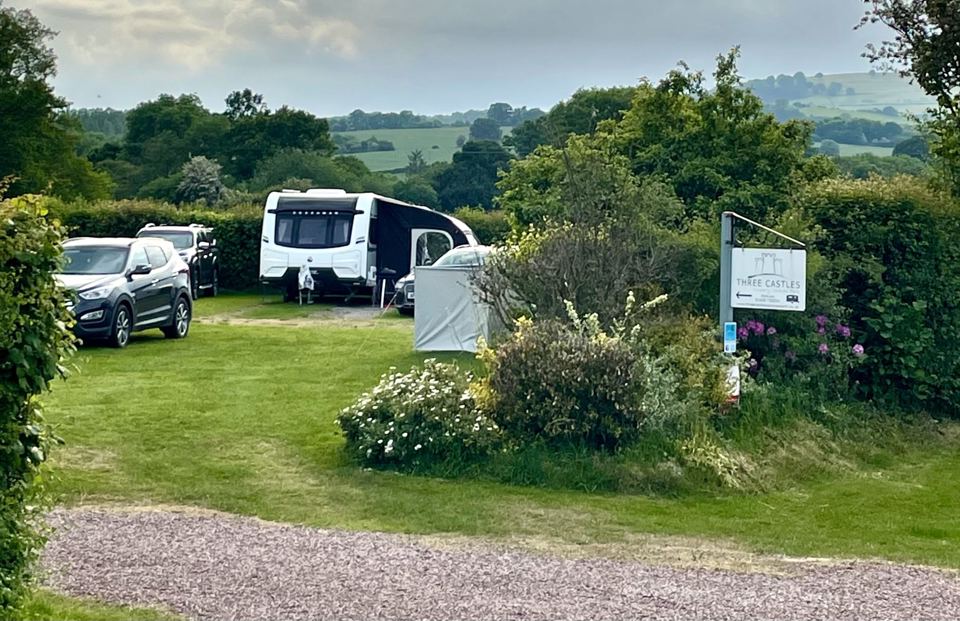 Pitches with gravel drive