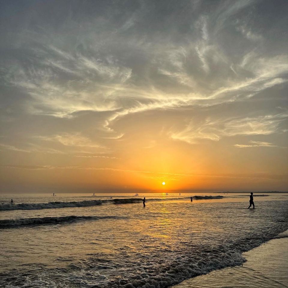 Sunset on the beach