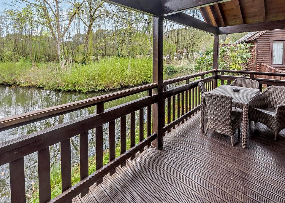 Decking over the pond