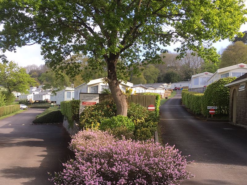 Lane between the caravans