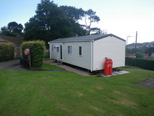 Caravan with its own lawn