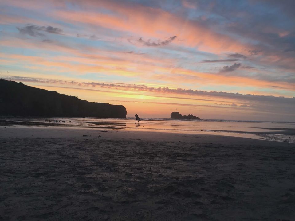 Sunset on the beach