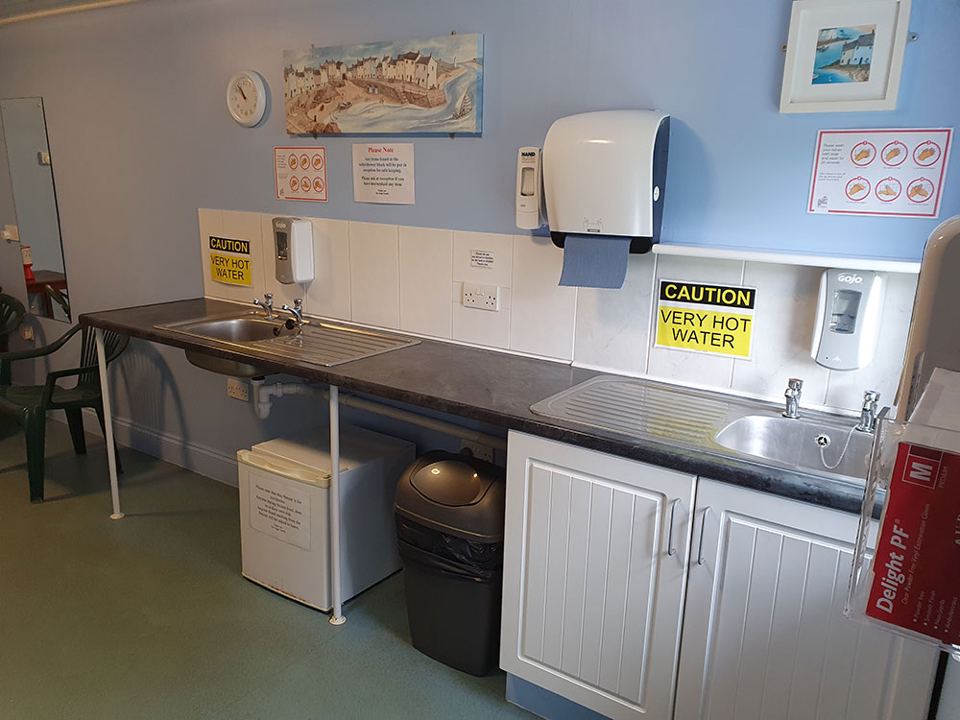 Washing-up area