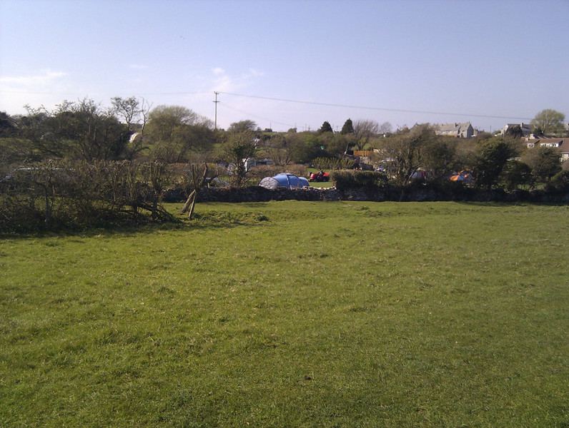 Open camping field