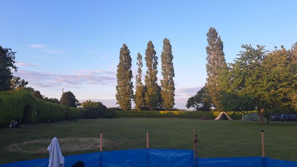 Open camping field