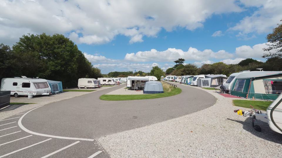 Caravans along the loop road