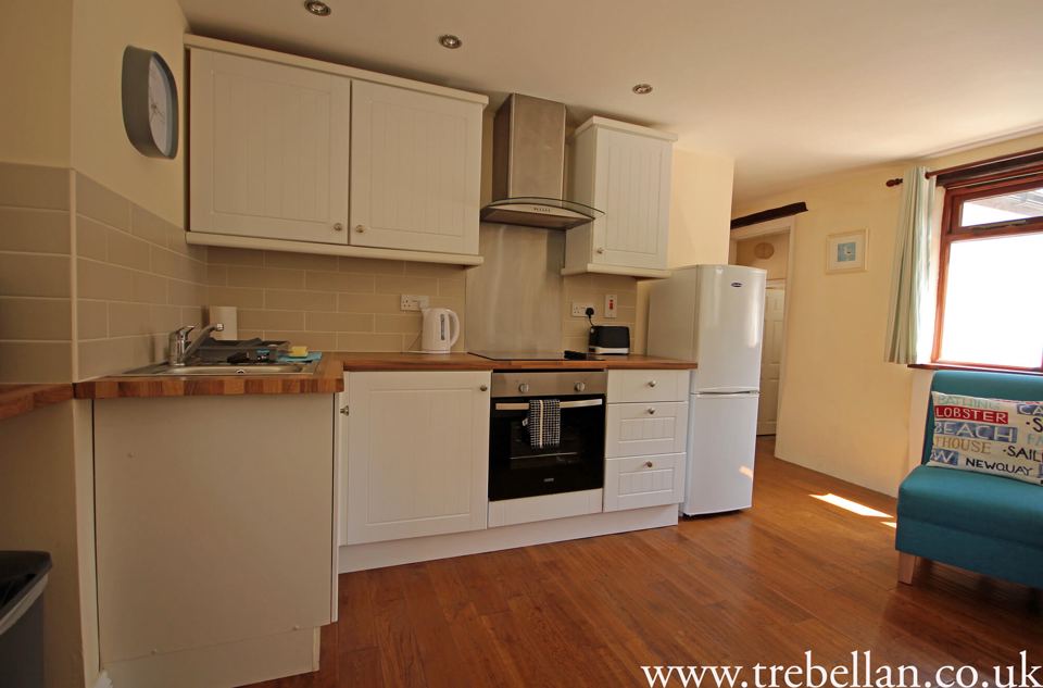 Kitchen with white units