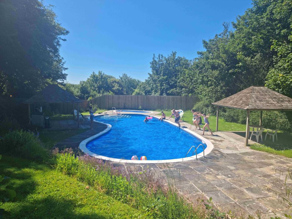 Pool and gazebos
