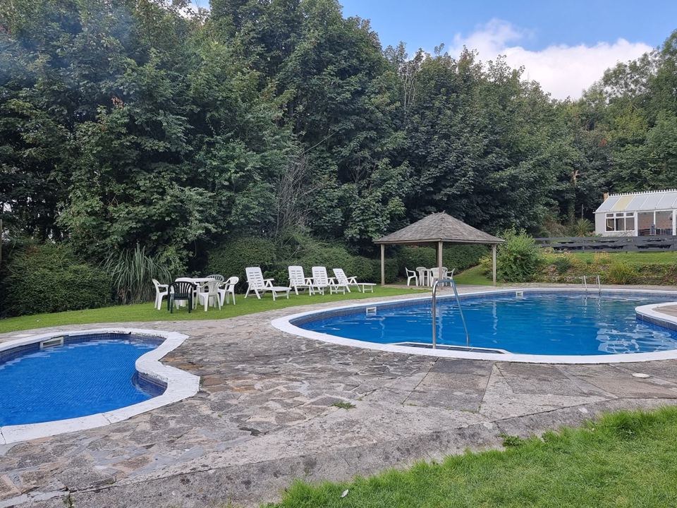 Pool with toddler pool
