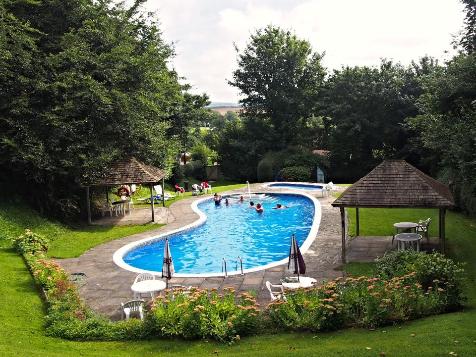 Heated outdoor pool