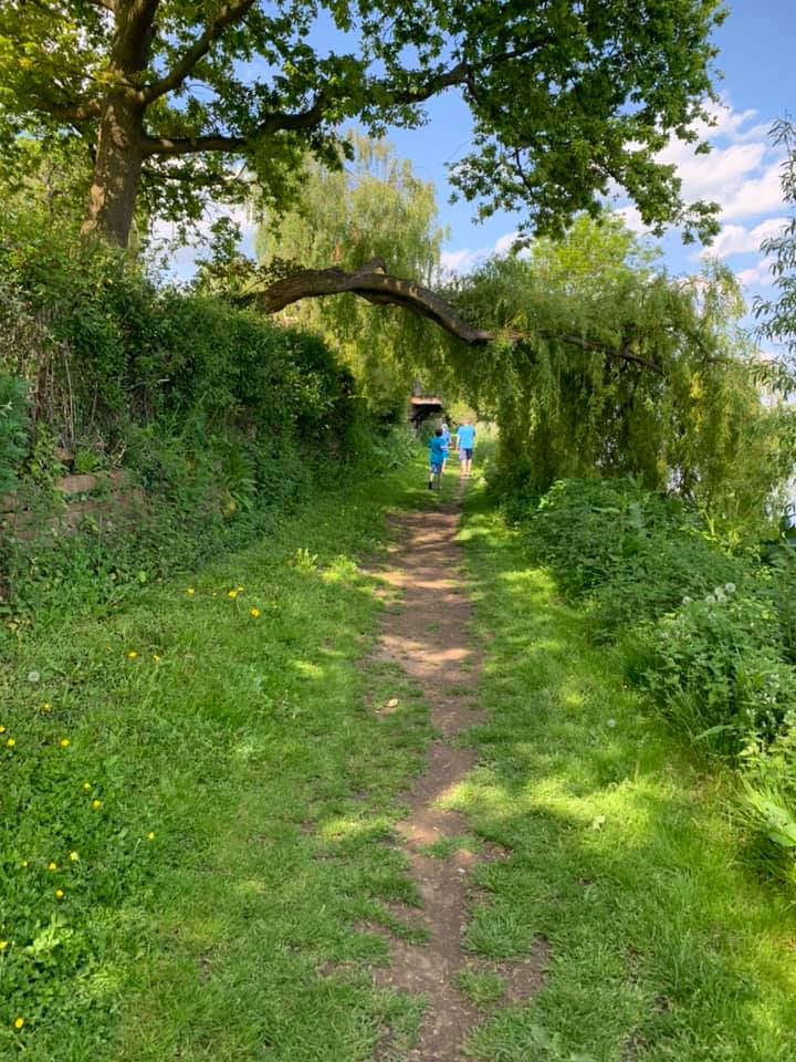 Towpath walk by the river