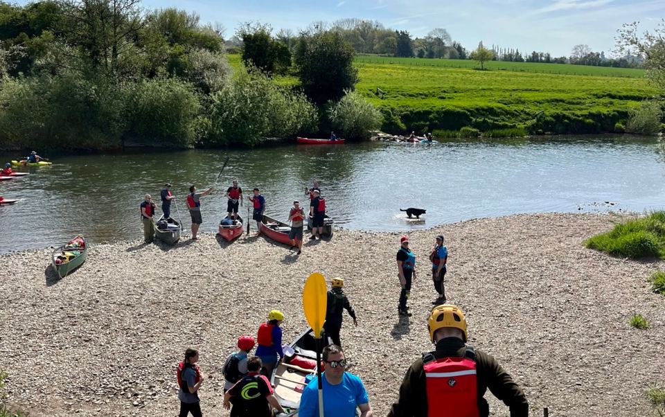 Canoe launch on the Wye