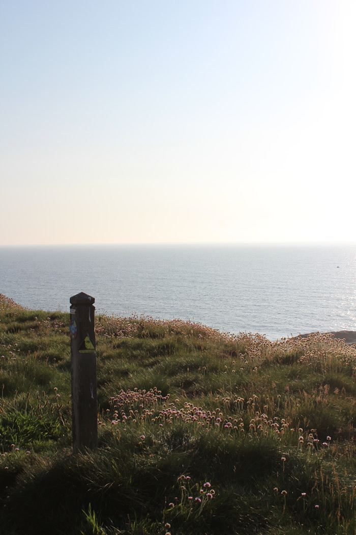 Clifftop path above the sea