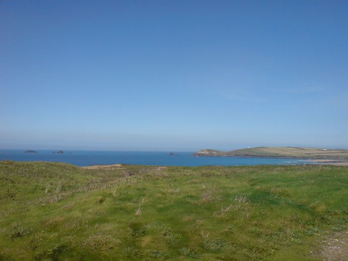Island and bay from the grass