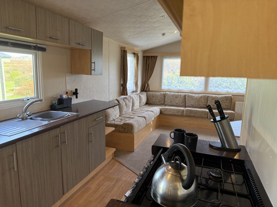 Kitchen with corner sofa