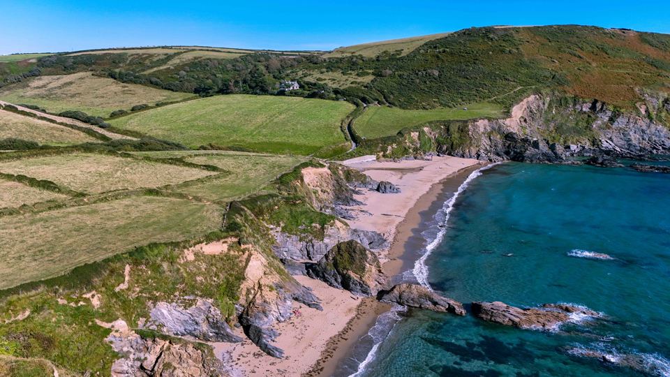 Aerial view of the cove
