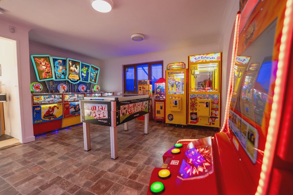 Arcade room with machines