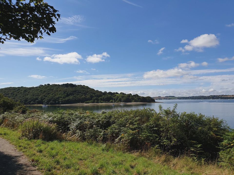 Bay and headland from the path