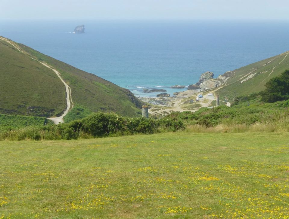 Cliff path above the cove
