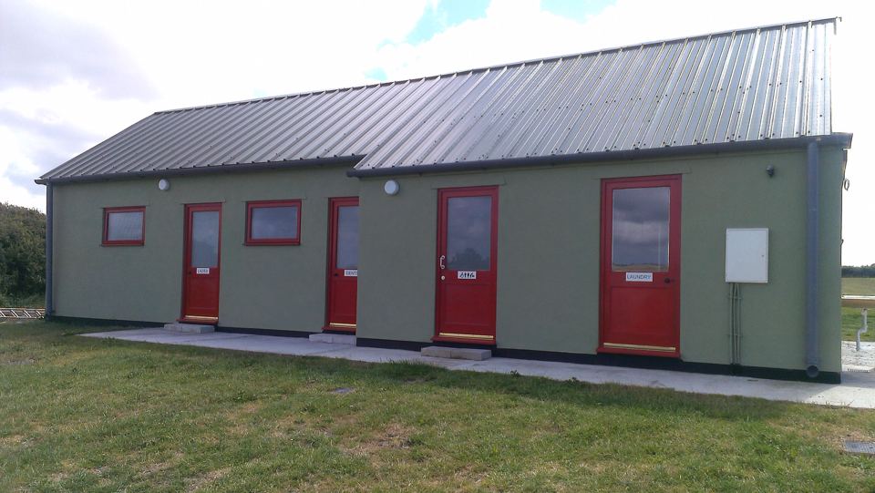 Toilet block exterior