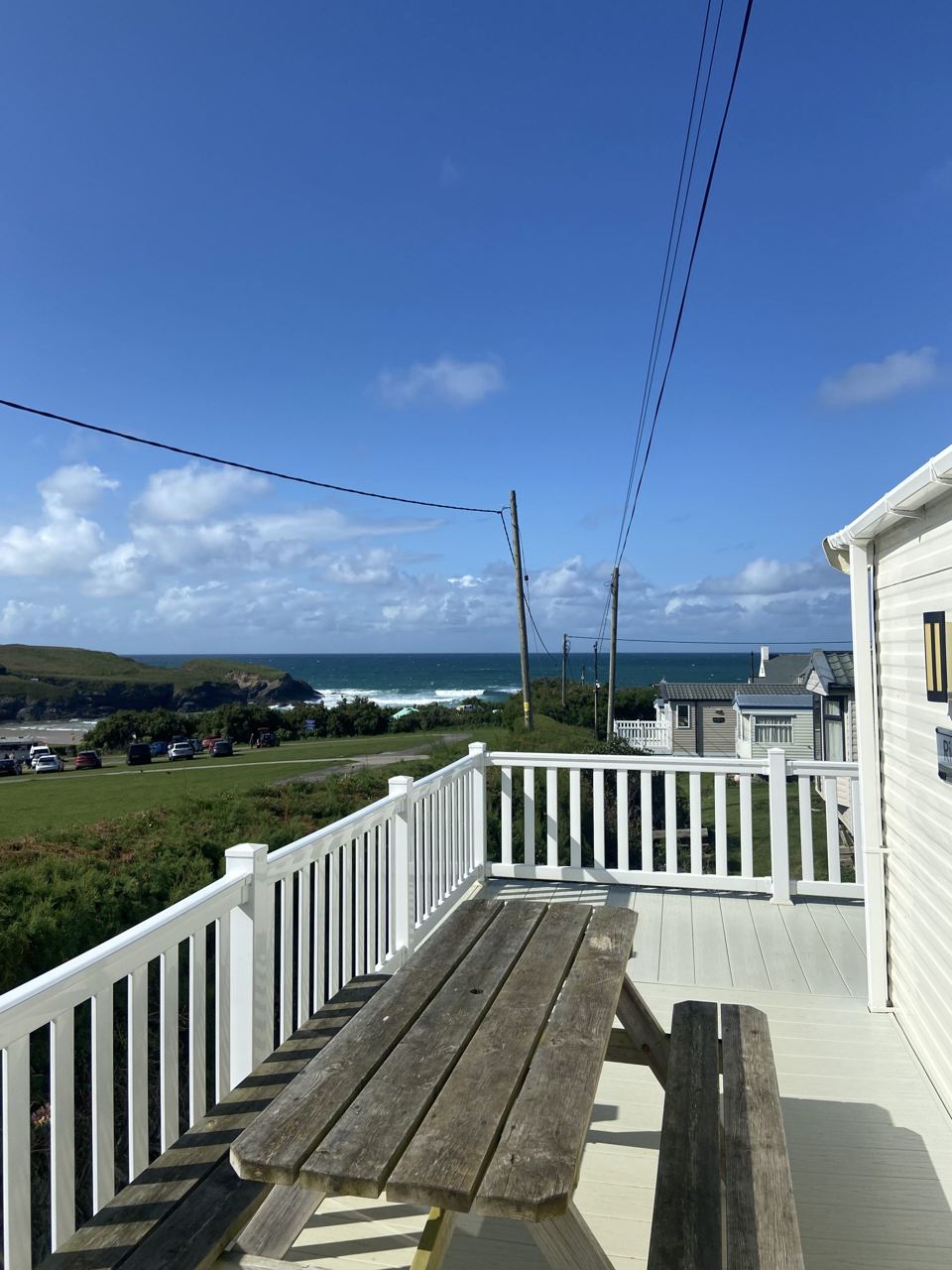 Decking with sea view