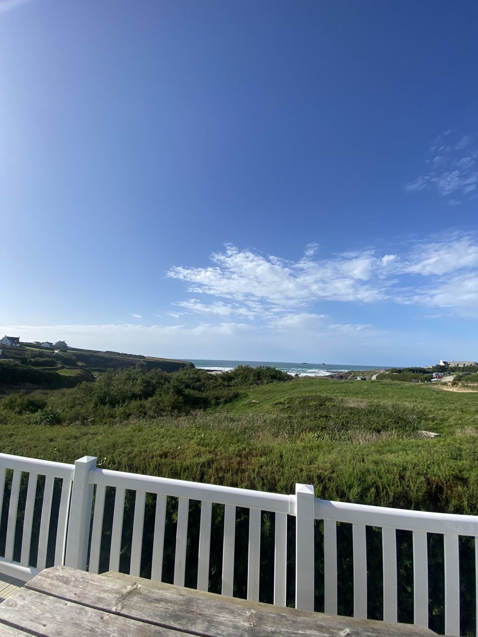 Coast view from the decking