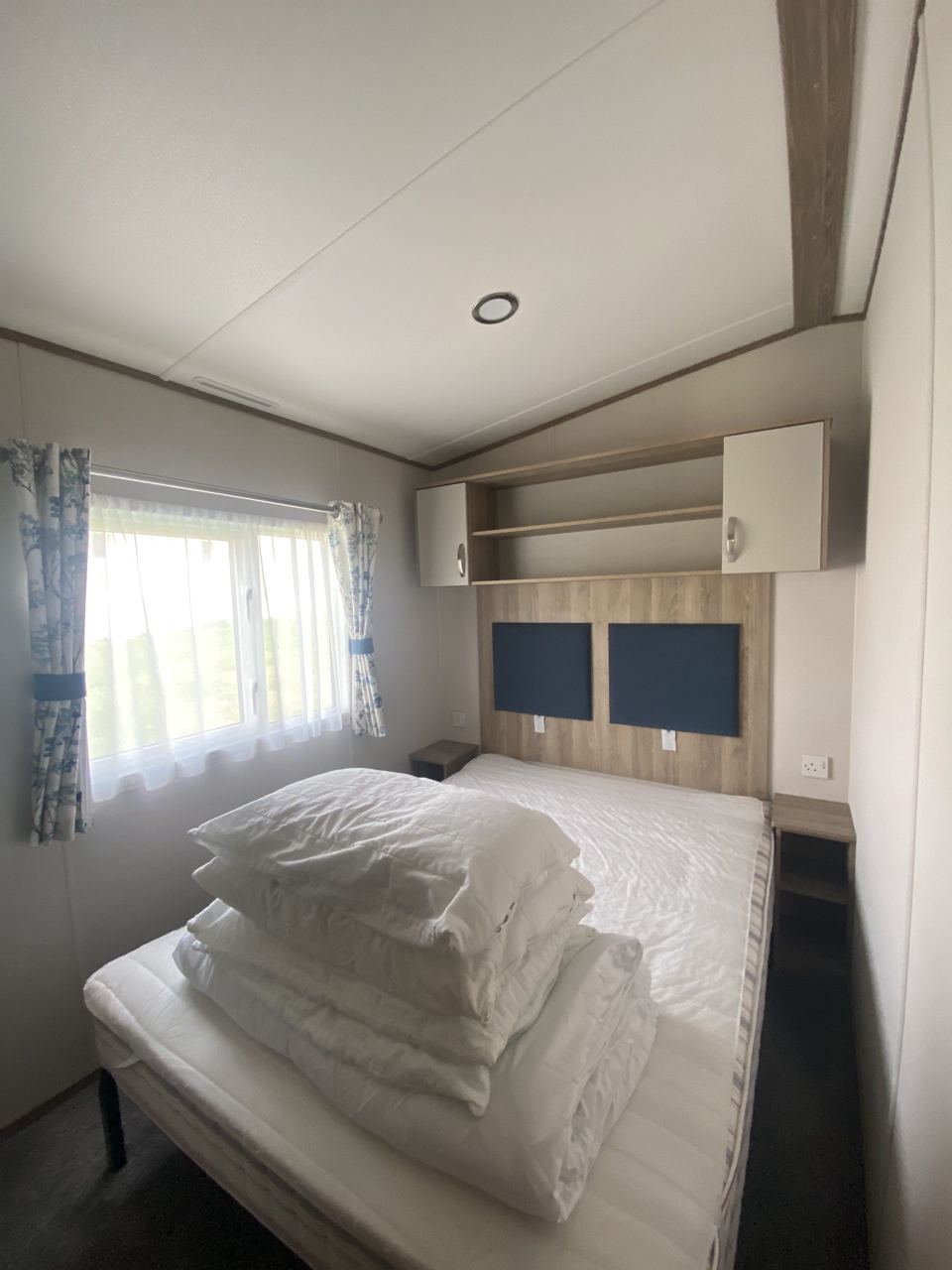 Caravan double bedroom