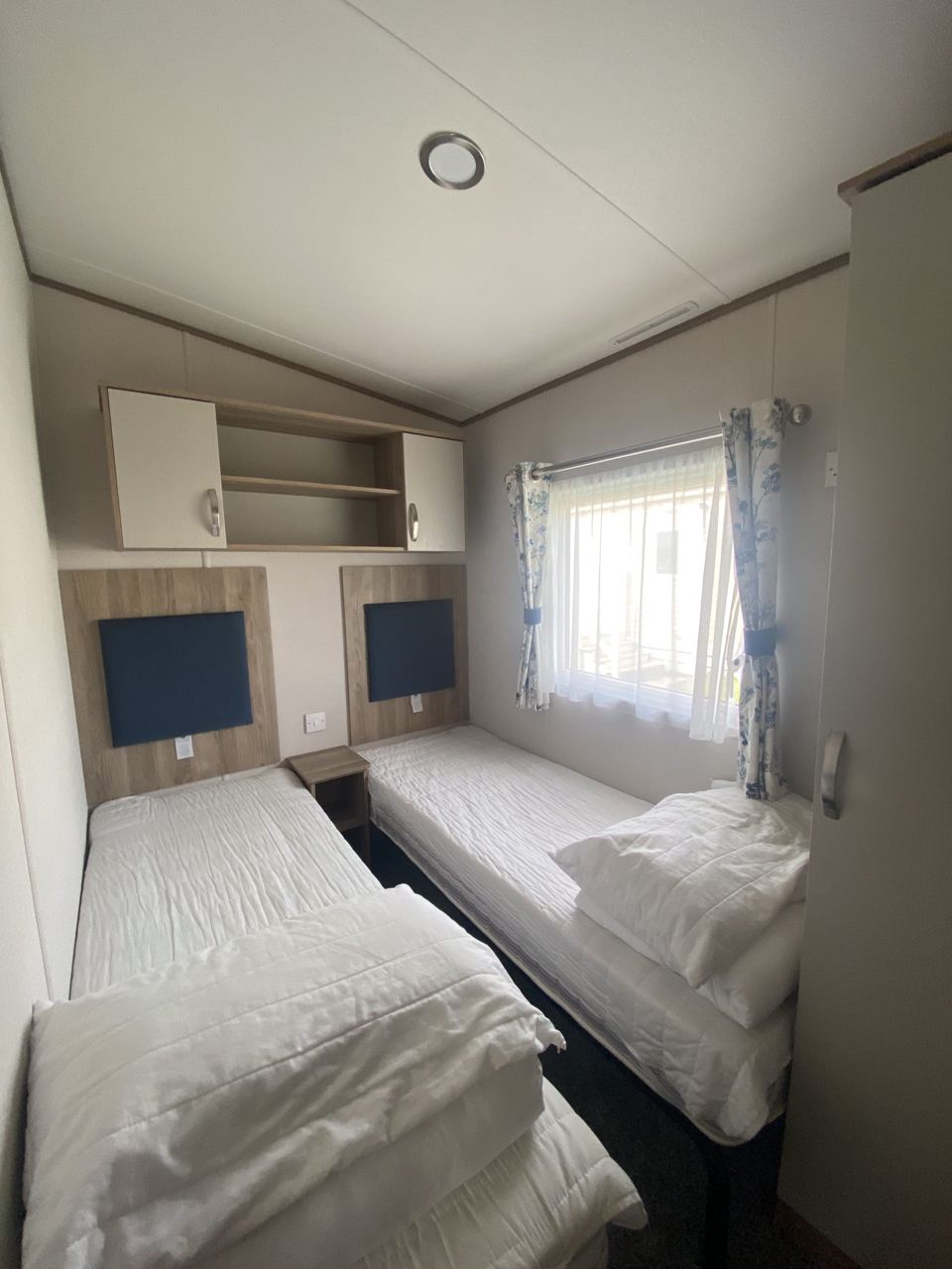 Caravan twin bedroom