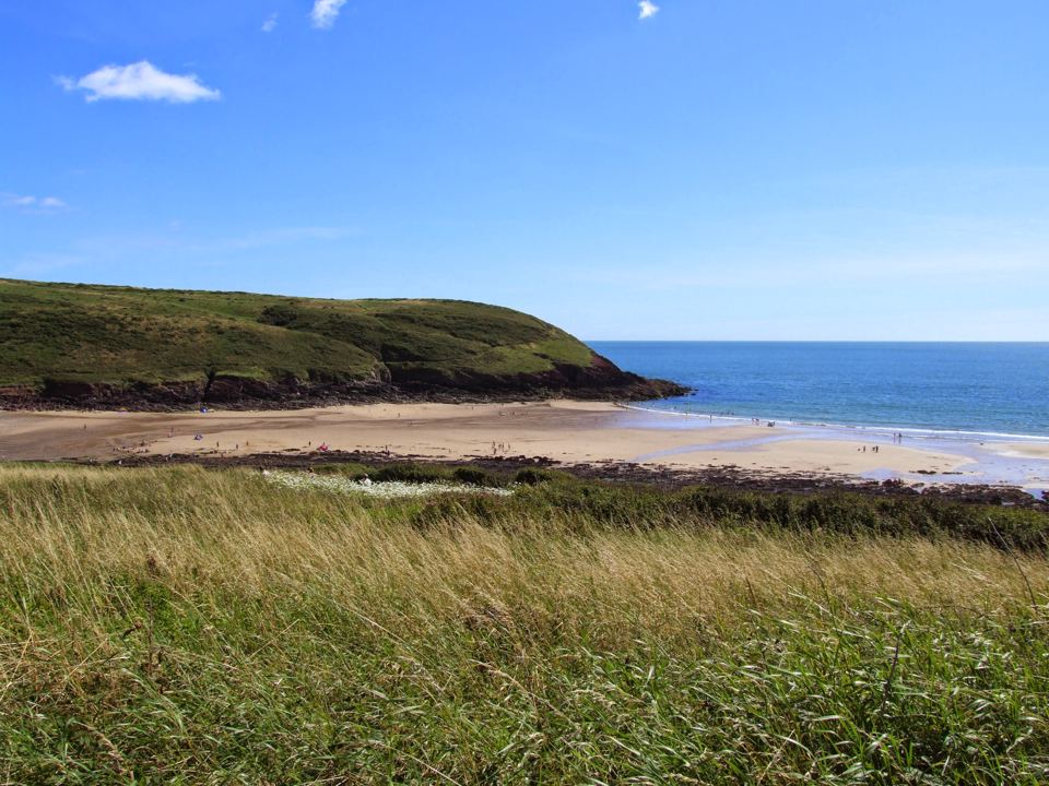 Nearby beach and headland