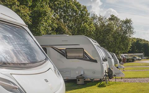 Tourers on the grass