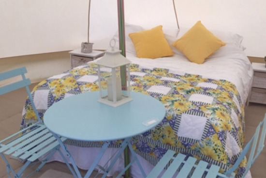 Bell tent double bed