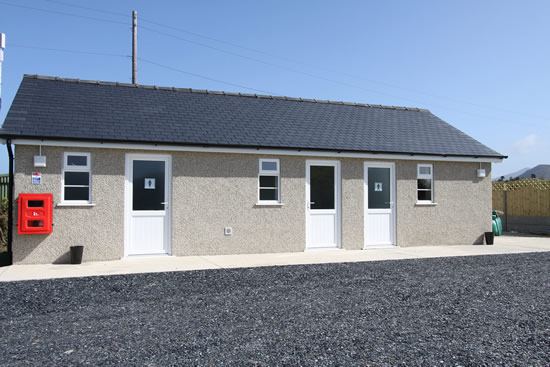 Toilet and shower block