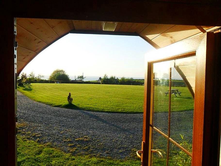 View from the pod door