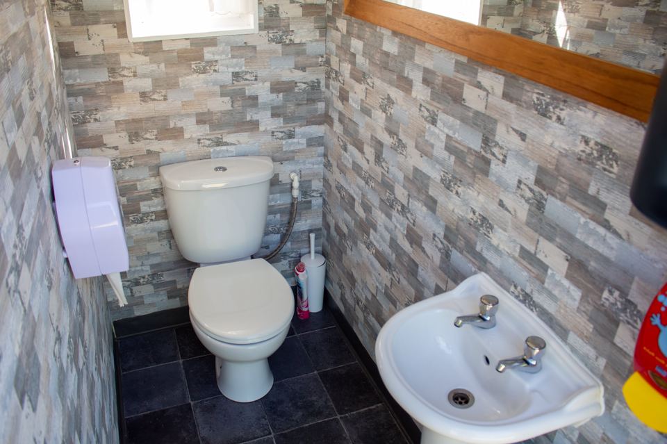 Toilet with basin