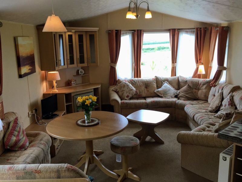 Static caravan lounge