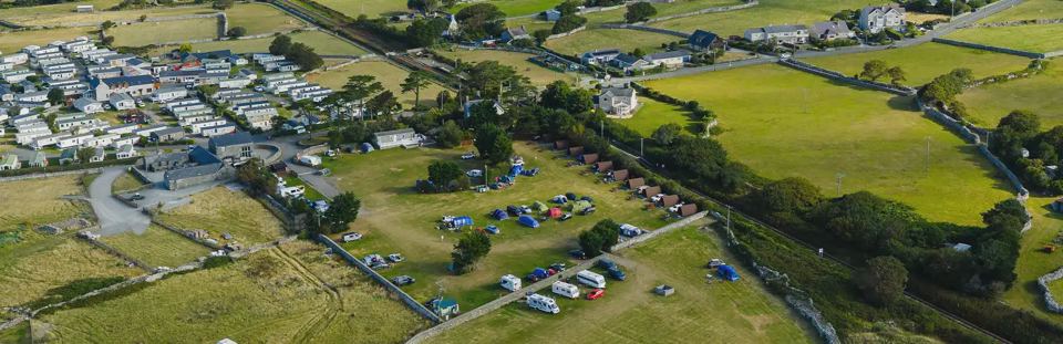 Park and pitches from above