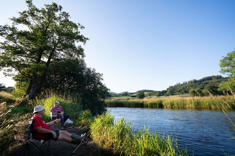 Fishing spot on the River Dee