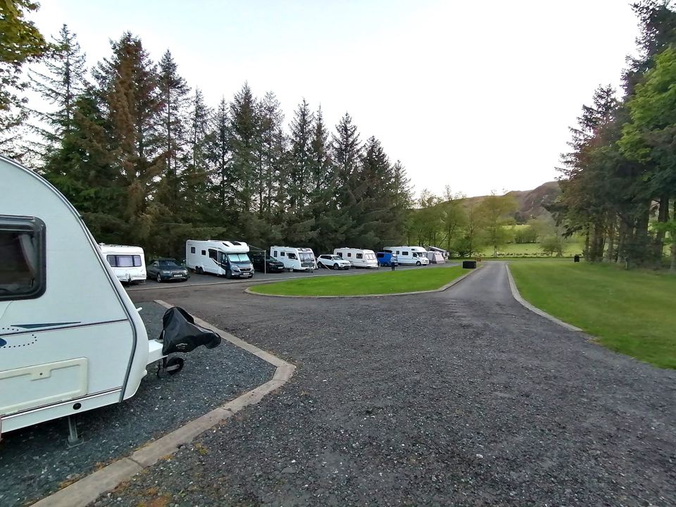 Caravans on the gravel road