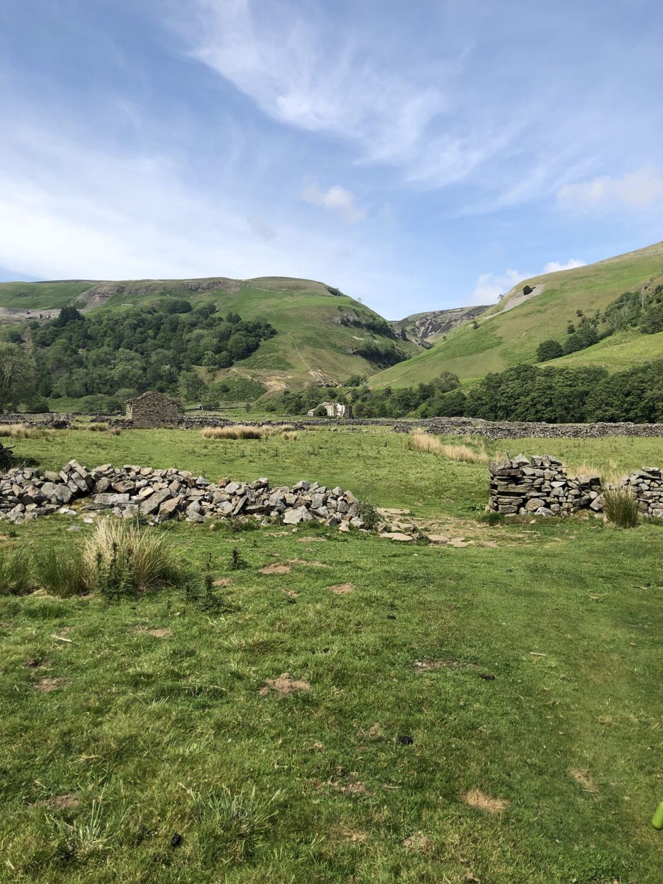Swaledale valley and dry stone walls