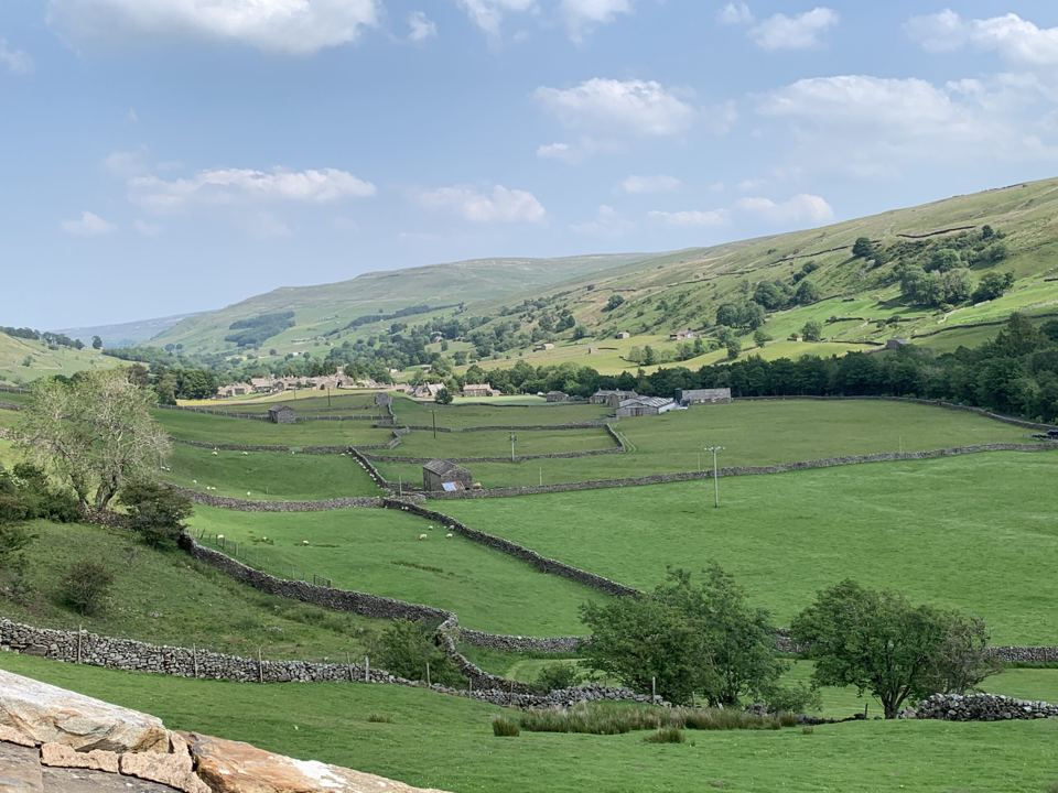 Fields across Swaledale