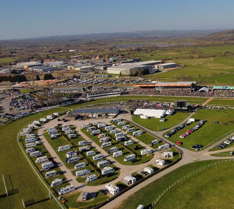 Caravan site from above