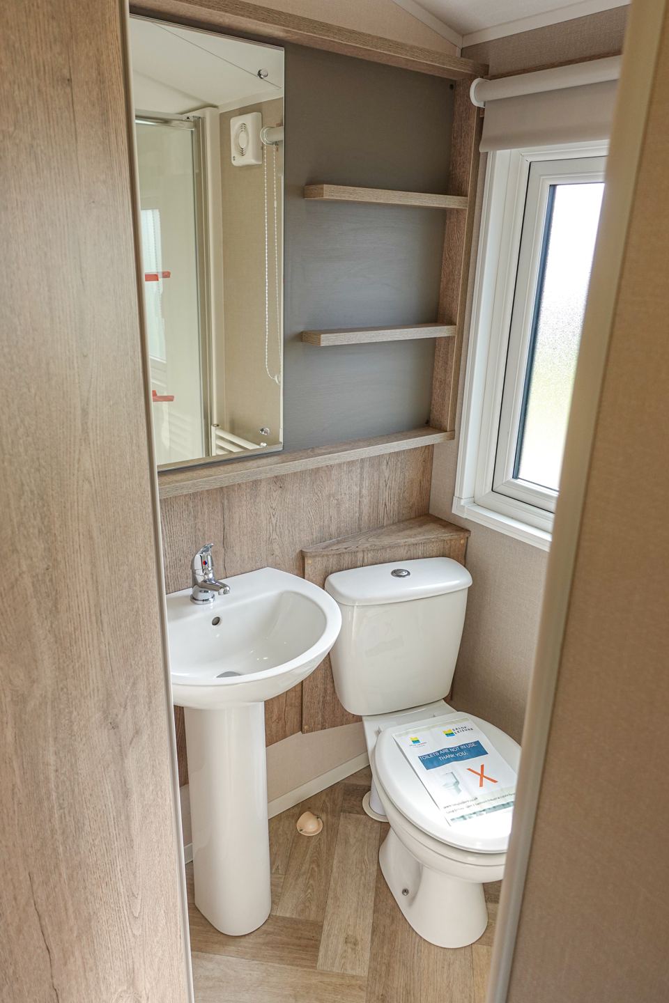 Caravan bathroom