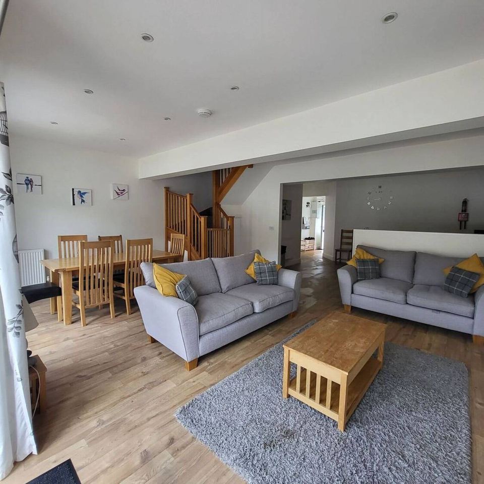 Open-plan lounge and dining