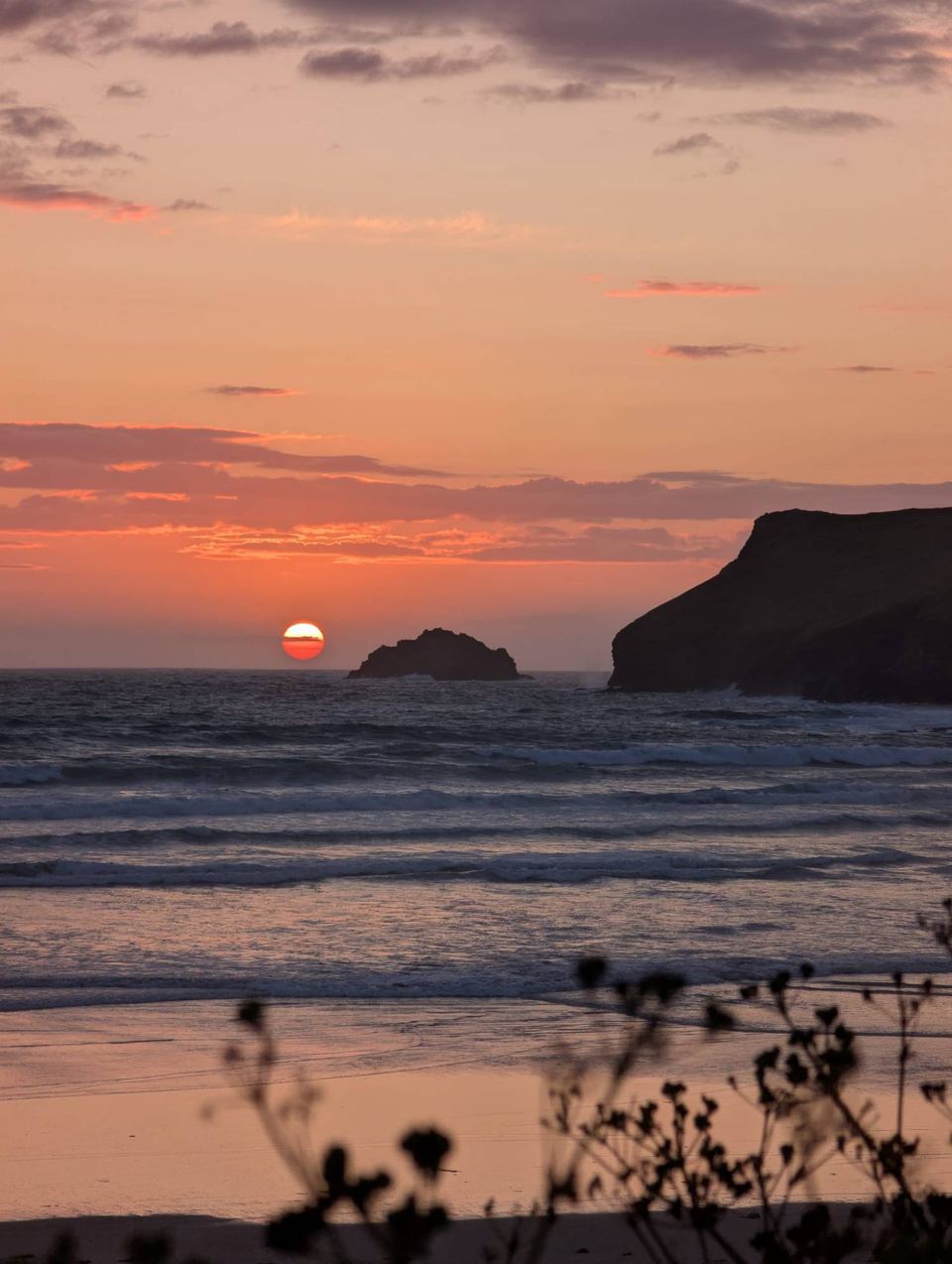 Sunset over the bay