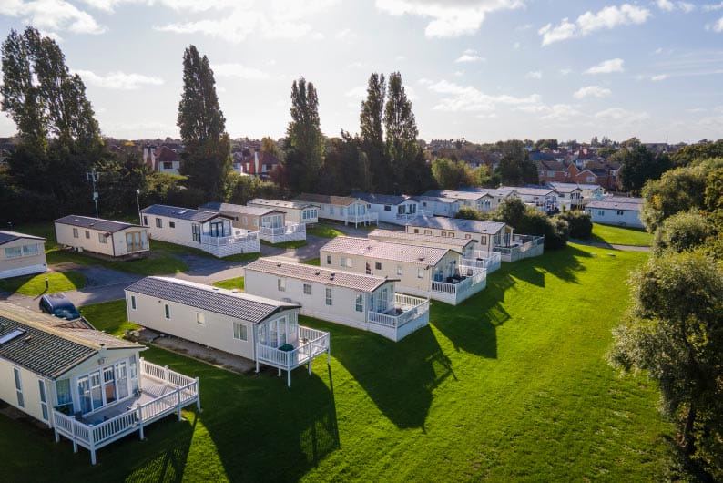 Caravans from above