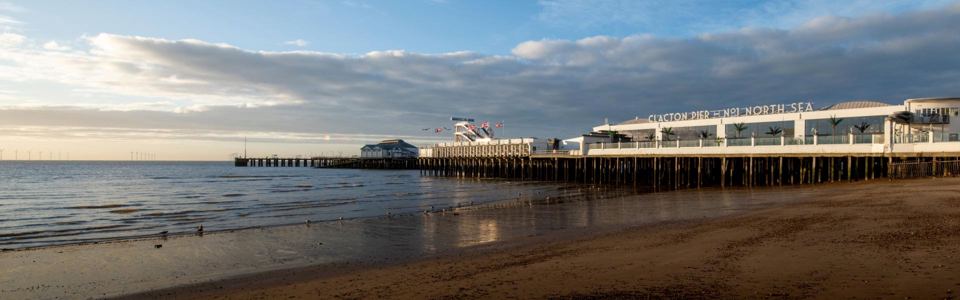 Clacton beach and pier
